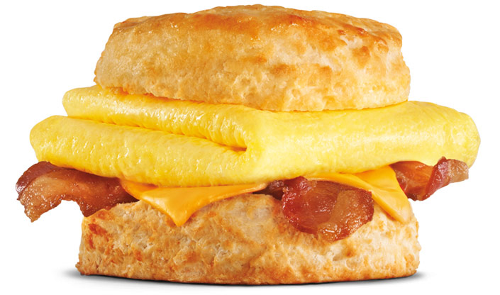 Carl's Jr Bacon, Egg & Cheese biscuit