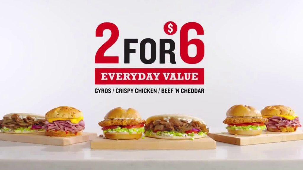 Arby's Happy Hour - 2 for $6